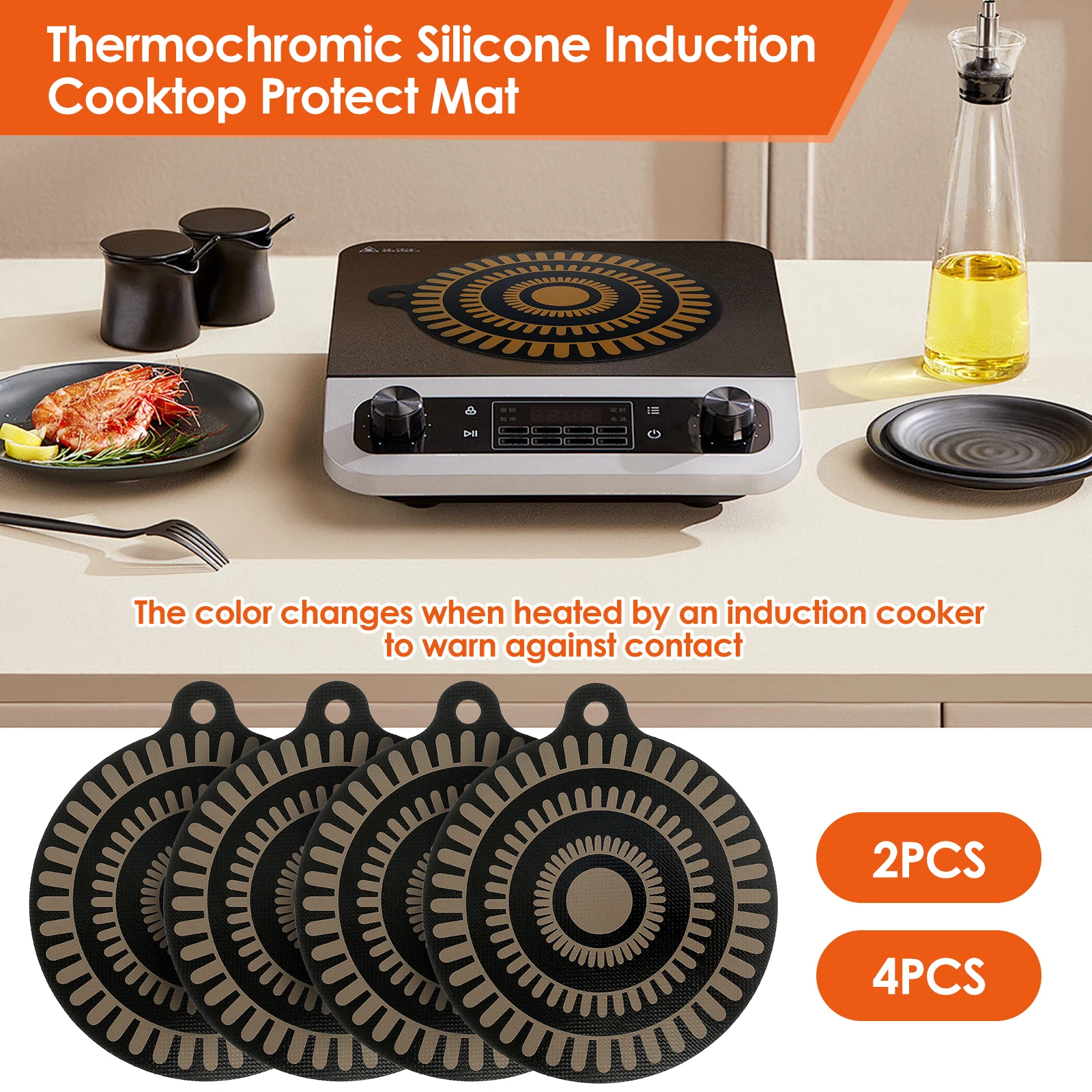 Kitchen Gadgets Modern - Mata ochronna na płytę indukcyjną, silikonowa