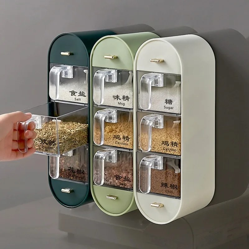 Kitchen Gadgets Cool - Naścienny pojemnik na przyprawy Zestaw domowy