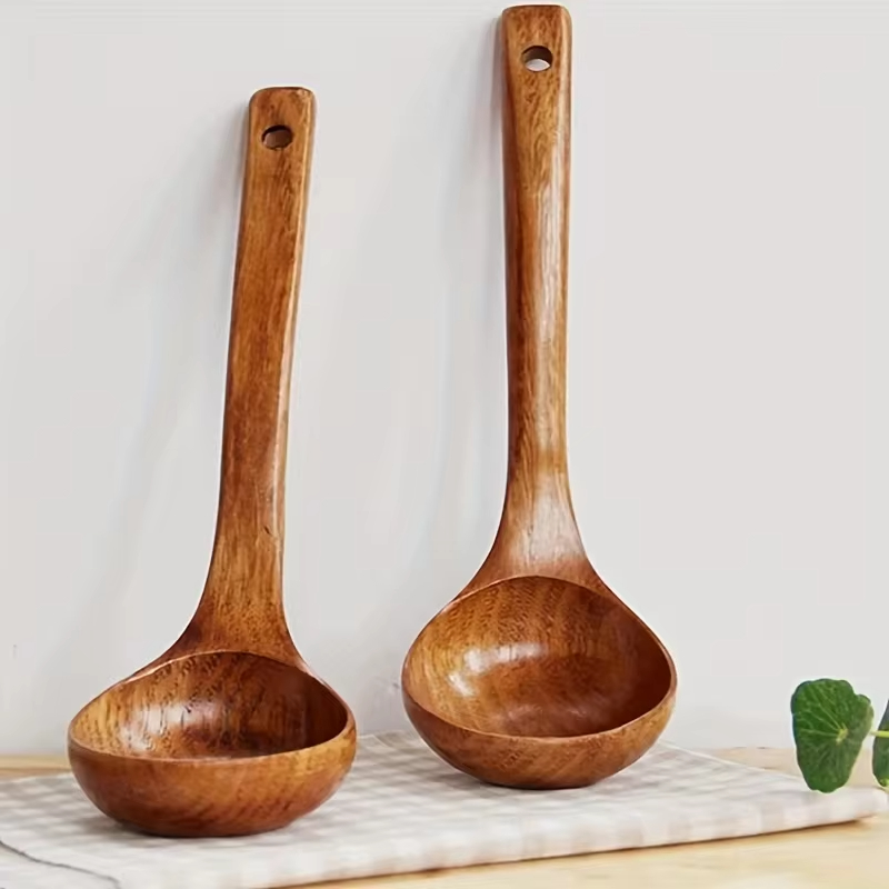Kitchen Gadgets Cool - 1 szt. Nieprzywierająca drewniana łyżka do