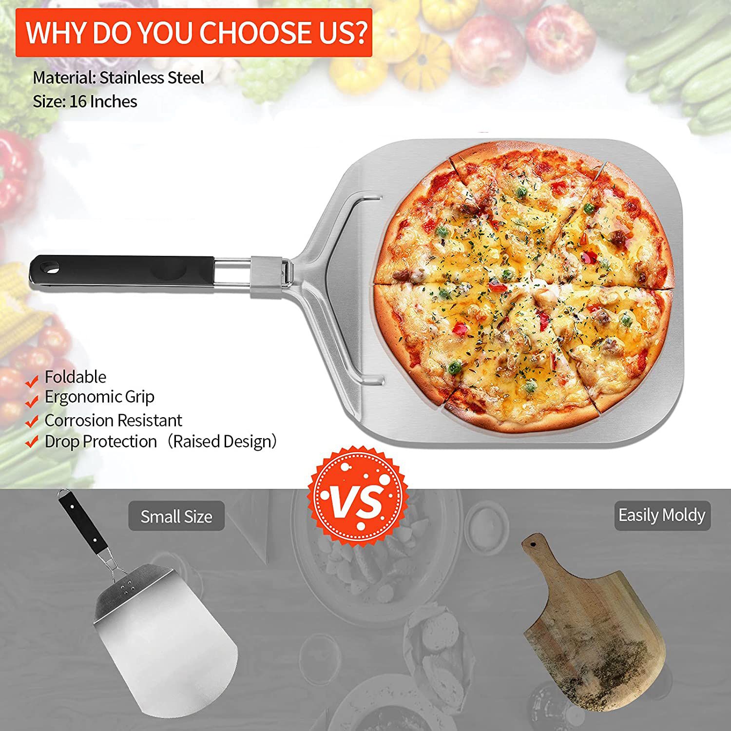 WSFS! Składana aluminiowa łopa – Pizza Stone Baking recenzja i cena