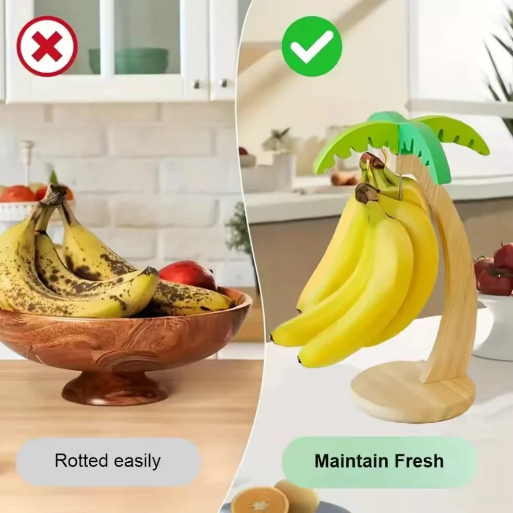 Drewniany stojak na banany, ut – Kitchen Gadgets Modern recenzja i cena