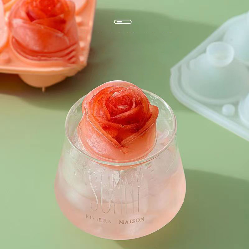 Formy do lodu 3D Rose 4 otwory – Kitchen Gadgets Worth Buying recenzja i cena