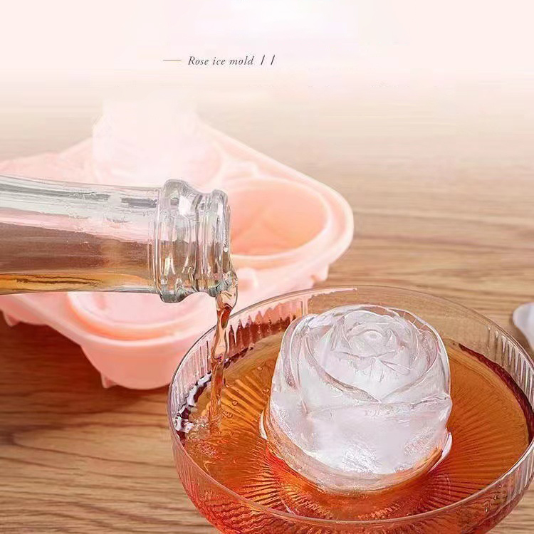 Formy do lodu 3D Rose 4 otwory – Kitchen Gadgets Worth Buying recenzja i cena