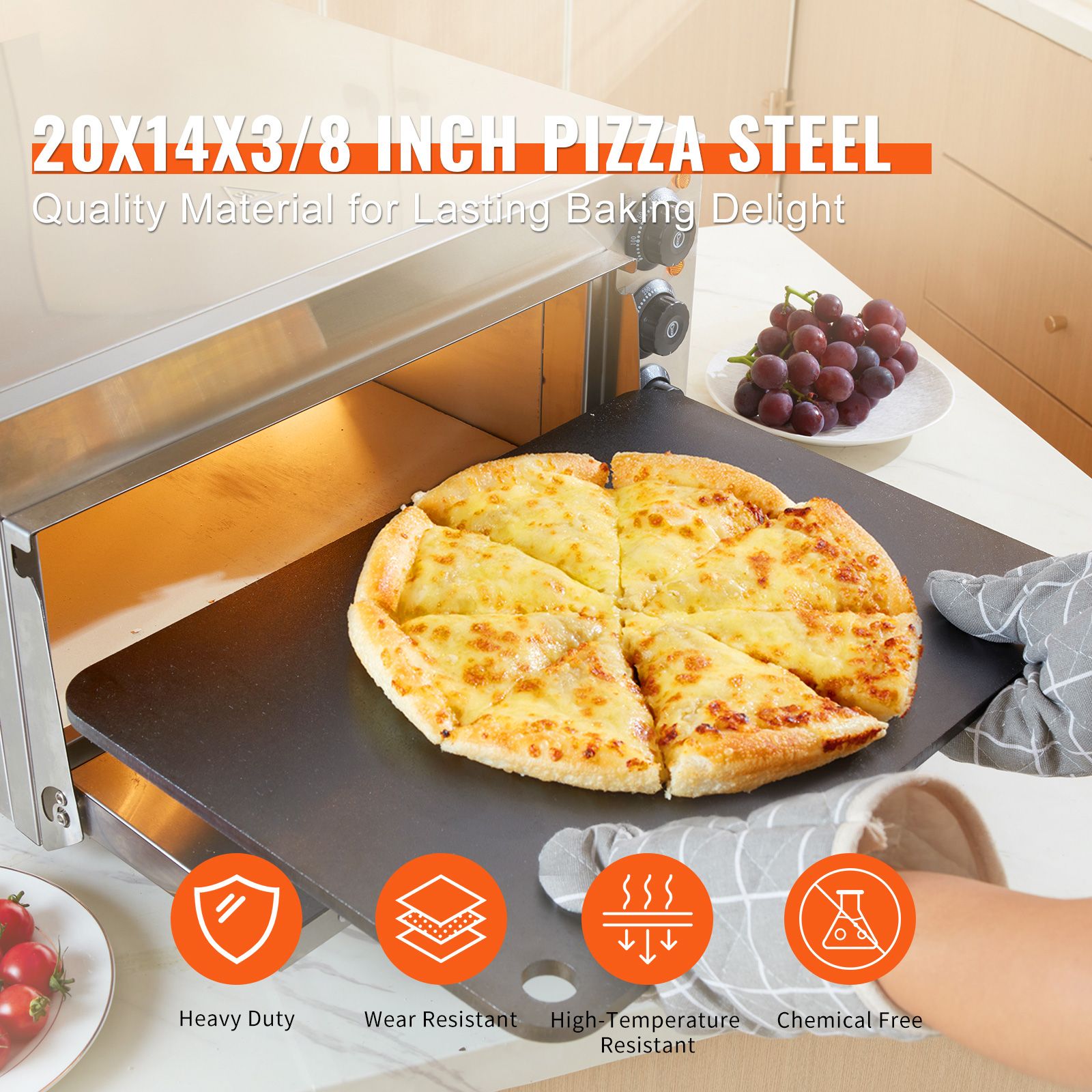 Stalowa płyta do pizzy, 50 cm  – Pizza Stone Baking recenzja i cena
