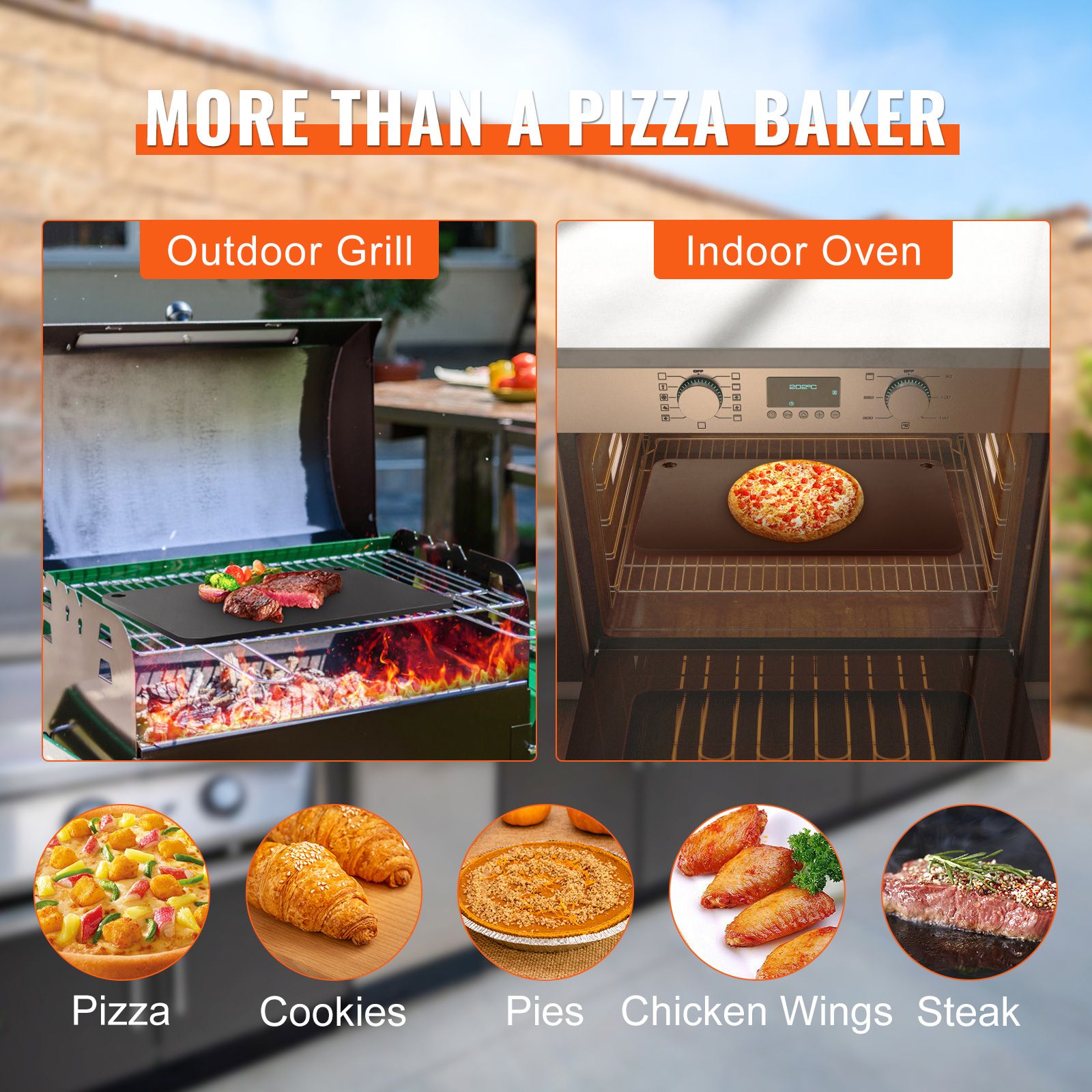 Stalowa płyta do pizzy, 50 cm  – Pizza Stone Baking recenzja i cena